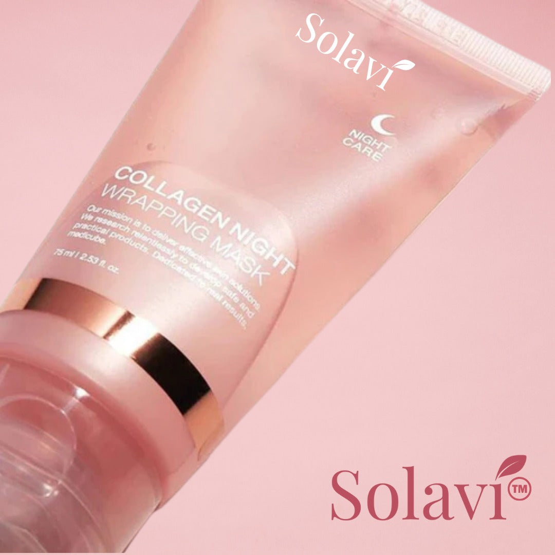 Mascarilla envolvente nocturna de colágeno